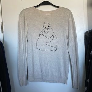 J Crew Bear Hug Light pull over Sweater